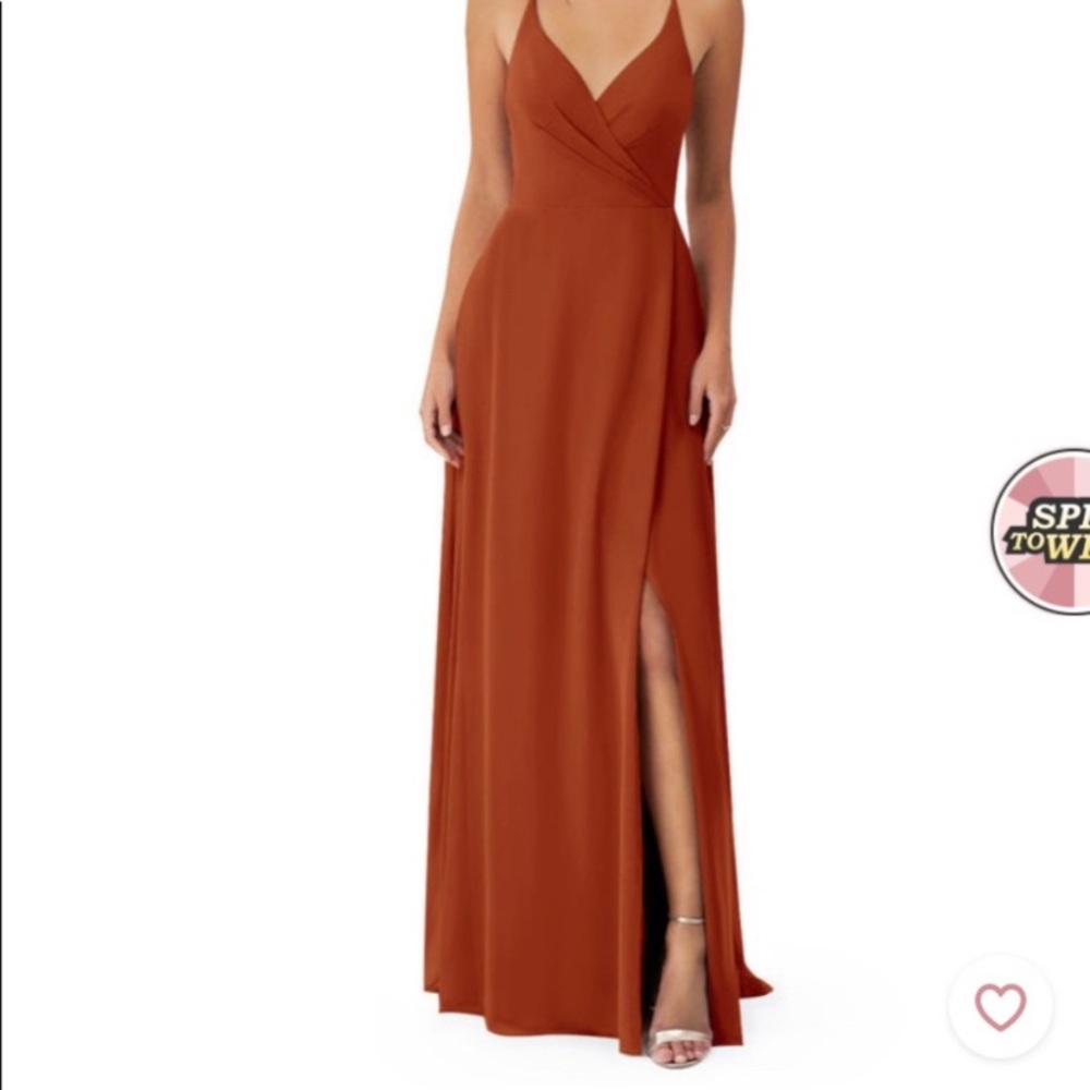 AZAZIE RUST BRIDESMAID DRESS